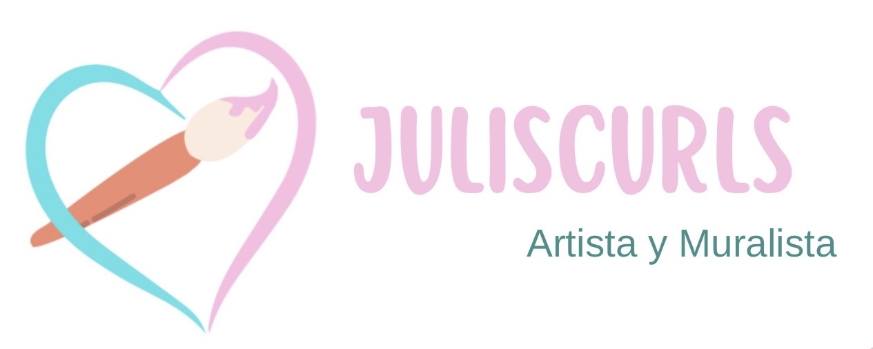 Logo de Juliscurls, artista y muralista